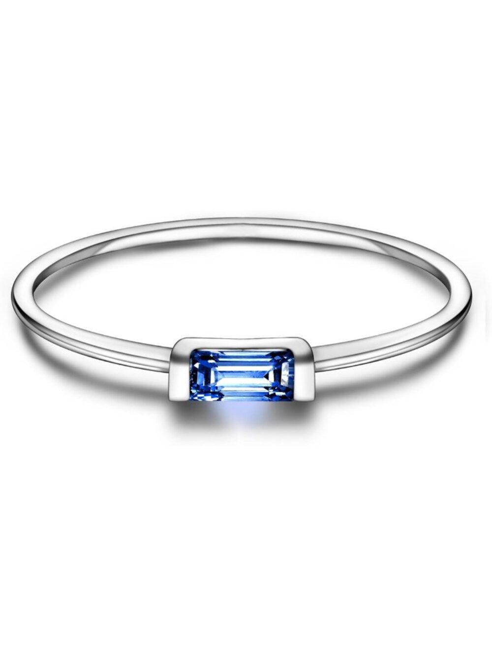 925 Sterling Silver Birthstone Stackable Rings for Women - Customizable Jewelry